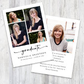 Afstuderen Modern Vijf Foto Afstuderen Aankondiging