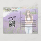 Afstuderen Moderne Afstudeerder Typografie 2 Foto Briefkaart (Achterkant)