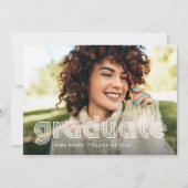 Afstuderen | Moderne disco typografie en twee foto Aankondiging (Voorkant)