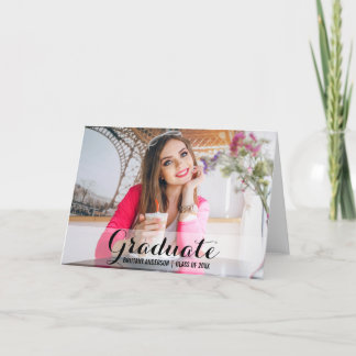 Afstuderen Moderne Foto Fold Kaart S B