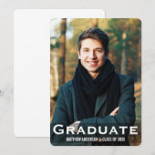 Afstuderen moderne fotokaart L W R Kaart (Voorkant / Achterkant)