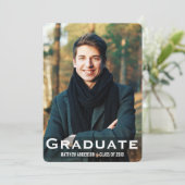 Afstuderen moderne fotokaart L W R Kaart (Staand voorkant)