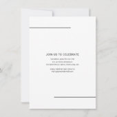 Afstuderen Moderne gestapelde tekstfoto Uitnodigen Aankondiging (Achterkant)