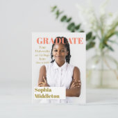Afstuderen Moderne kop Afstuderen Foto Postca Briefkaart (Staand voorkant)