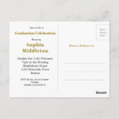 Afstuderen Moderne kop Afstuderen Foto Postca Briefkaart (Achterkant)