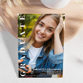 Afstuderen Moderne Minimalistische Eenvoudige Foto Aankondiging