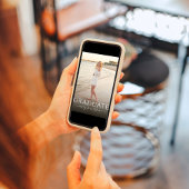 Afstuderen Moderne minimalistische fotosjabloon ee Aankondiging