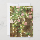 Afstuderen Moderne Script Rustic Rozen Foto Bedankkaart (Achterkant)