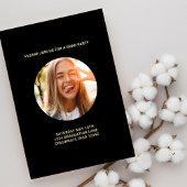 Afstuderen Moderne Stijlvolle Retro Gouden Fotocol Kaart