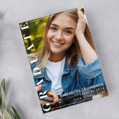 Afstuderen Moderne Twee Foto | QR-code Sociale med Kaart