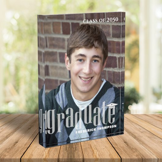 Afstuderen Moderne Typografie Eenvoudig Fotoblokken