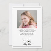 Afstuderen Moderne Typografie Klasse Jaar 4 Foto's Aankondiging (Achterkant)