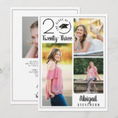 Afstuderen Moderne Typografie Klasse Jaar 4 Foto's Aankondiging (Voorkant / Achterkant)