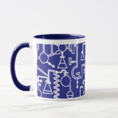 Afstuderen Mok Wetenschap Lab kobalt blauw (Links)