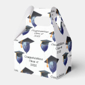 Afstuderen Mortarboard en ballonnen Bedankdoosjes (Voorkant Zijde)
