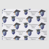 Afstuderen Mortarboard en ballonnen Tissuepapier (Voorkant)