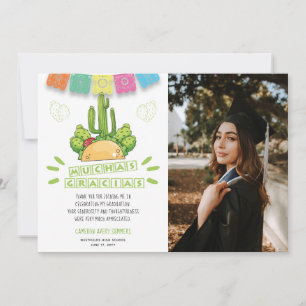 Afstuderen Muchas Gracias Fiesta Bedankkaart