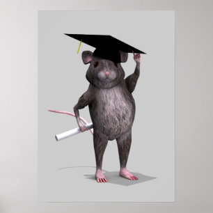 Afstuderen muis poster