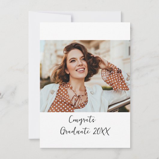 Afstuderen Multi Photo Afstudeerder 2025 Party Kaart (Achterkant)