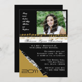 Afstuderen muziek / klarinet kaart (Voorkant / Achterkant)