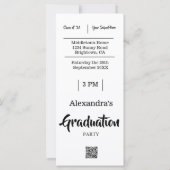 Afstuderen Muziekfestival Lichten Feestuitnodiging (Achterkant)