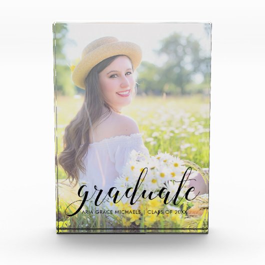 Afstuderen naam en jaar fotoblok (Voorkant)