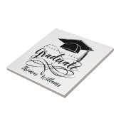 Afstuderen Naam en Jaar toevoegen Tegeltje (Zijkant)