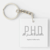Afstuderen naam graad PhD Sleutelhanger (voorkant)