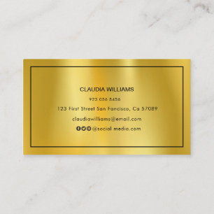 Afstuderen naam Kaart - Elegant Classic Insert Kaa Contactkaartje