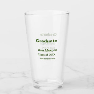 Afstuderen naam schoolnaam klasse van 20XX eenvoud Glas