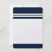 Afstuderen Navy Blue 2025 Afstudeerder Party Kaart (Achterkant)