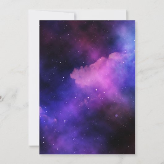 Afstuderen neon glow afstudeerder foto aankondiging (Achterkant)