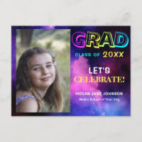 Afstuderen neon glow afstudeerder foto