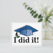 Afstuderen nodigde ik uit. 4,2 x 5,5 kaart (Staand voorkant)