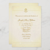 Afstuderen nodigt  de Stijl van het Parketpapier u Kaart (Voorkant / Achterkant)