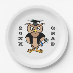 Afstuderen nodigt Pet Wise Old Owl Diploma uit Papieren Bordje