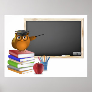Afstuderen of Terug naar School Illustratie Poster