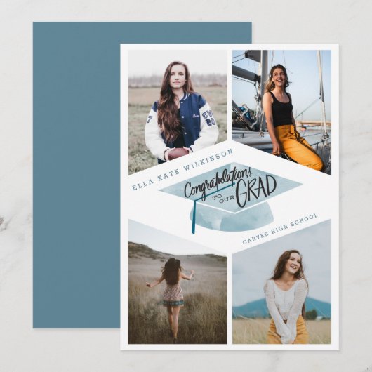 Afstuderen - Ons Afstudeerder met Pet Kaart (Voorkant / Achterkant)