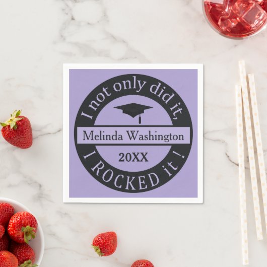 Afstuderen op eigen naam en jaarpapier servet (Insitu)