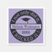 Afstuderen op eigen naam en jaarpapier servet (Voorkant)