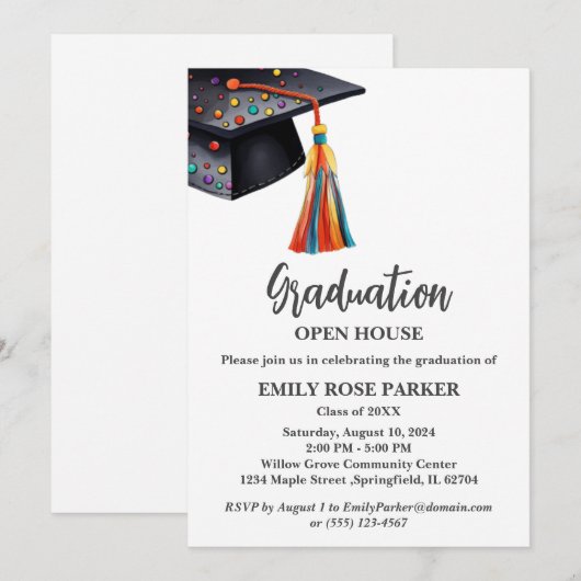 Afstuderen Open House Kaart (Voorkant / Achterkant)