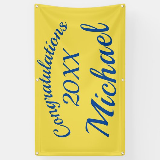 Afstuderen Open House Party Spandoek (Verticaal)