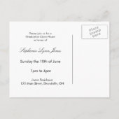 Afstuderen Open Huis Briefkaart (Achterkant)