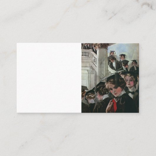  Afstuderen, openingsceremonie Contactkaartje (Voorkant)