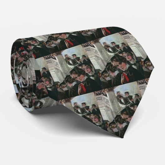 Afstuderen, openingsceremonie Stropdas (Opgerold)