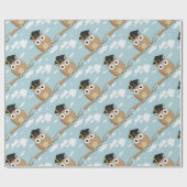 Afstuderen Owl Cadeaupapier (Vlak)