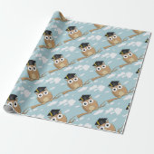 Afstuderen Owl Cadeaupapier (Uitgerold)