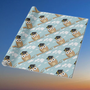 Afstuderen Owl Cadeaupapier