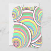 Afstuderen Owl - Fun, Colorful, Celebration Invi Kaart (Achterkant)