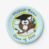 Afstuderen Owl Papieren Bordje (Voorkant)